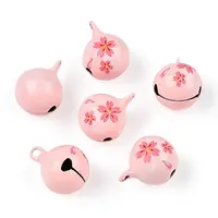 Baking Painted Brass Bell Pendants