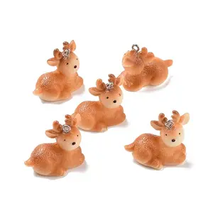 Christmas Opaque Resin Pendants