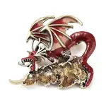 Dragon Rhinestone Brooches