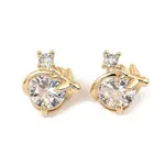 Brass Micro Pave Cubic Zirconia Pendants