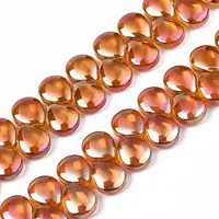 Electroplate Glass Beads Strand