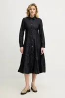 Džínové šaty Tommy Hilfiger tmavomodrá barva, midi, WW0WW48520