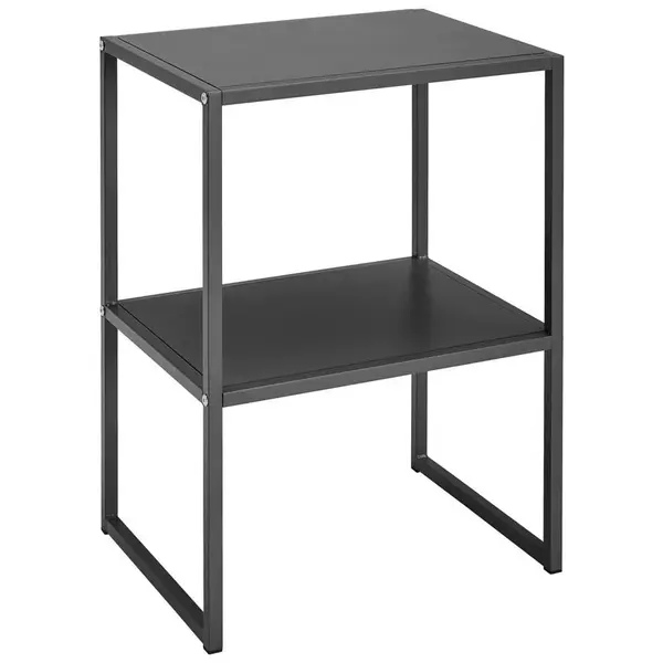 home24 ODKLÁDACÍ STOLEK, tmavě šedá