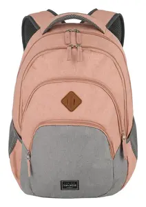 Batoh na notebook Travelite Basics Backpack Melange Rose/grey