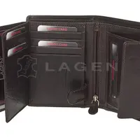 Dámská kožená peněženka Lagen HT-31/T Dark brown