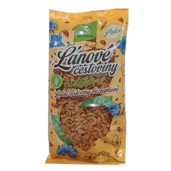 NAJTELO Lněné těstoviny paleo kolínka bez lepku 250 g