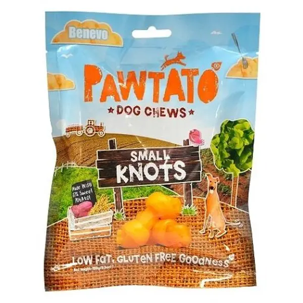 BENEVO Odměna pro psy pawtato knots small 150 g