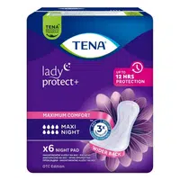 TENA Lady protect + maxi night inkontinenční vložky 6 kusů 760984