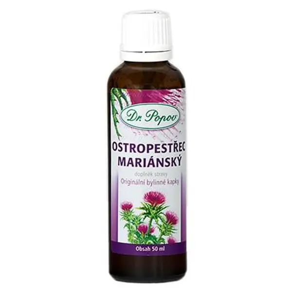 DR.POPOV Kapky bylinné ostropestřec mariánský 50 ml