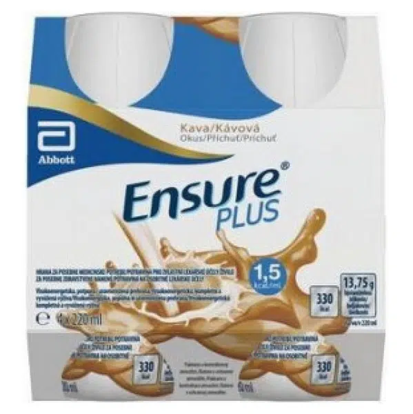 ENSURE PLUS Příchuť kávová 4 x 220 ml