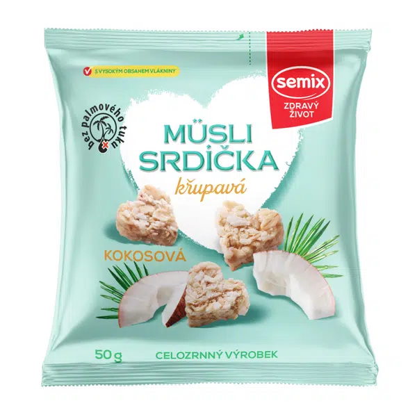 SEMIX Müsli srdíčka křupavá kokosová 50 g