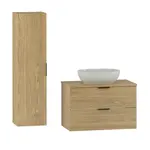 Petits-meubles KOUPELNOVÝ NÁBYTEK 80.6cm Astrid 2er-Set Dřevo
