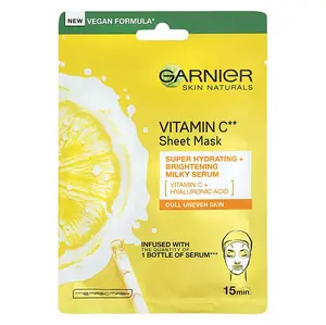 GARNIER Skin Naturals Textilní maska pro rozjasnění pleti s vitamínem C 28 g
