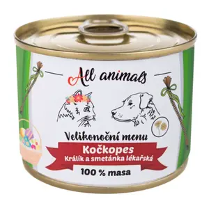 ALL ANIMALS Kočkopes konzerva Velikonoční menu 200 g
