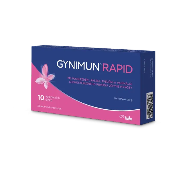 GYNIMUN Rapid 10 vaginálních čípků