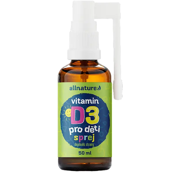 ALLNATURE Vitamin D3 pro děti s MCT olejem ve spreji 50 ml