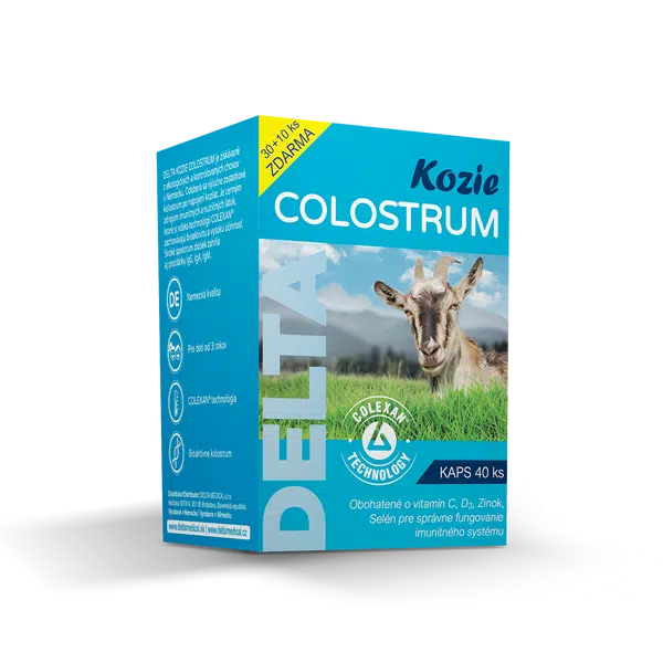 DELTA MEDICAL Kozí colostrum 30 + 10 kapslí ZDARMA