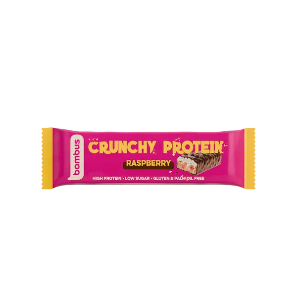 BOMBUS Crunchy protein raspberry 50 g