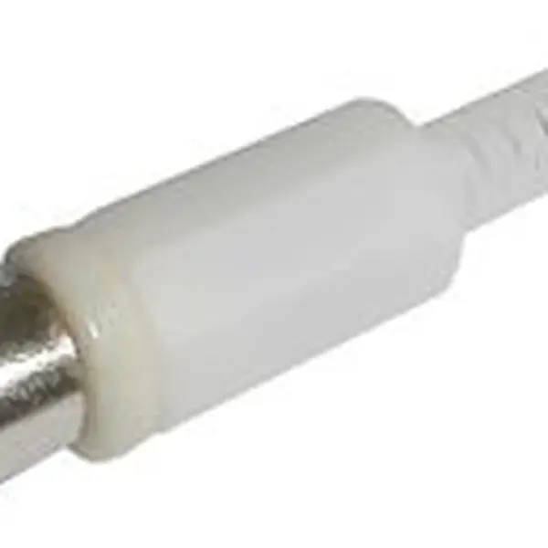 Zdířka CINCH kabel plast bílá