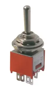 Přepínač páčkový     3pol./6pin  ON-OFF-ON mini