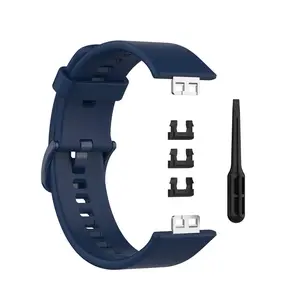BStrap Silicone remienok na Huawei Watch Fit, dark blue