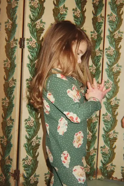 Konges Sløjd  dvoudílné pyžamo dětské bavlněné s elastanem BASIC BLOUSE/PANTS SET GOTS