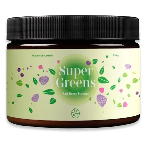 JÍME ZDRAVĚ - MANDIMU Super Greens komplex s příchutí lesní směs 150 g