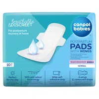 CANPOL BABIES Poporodní vložky s křidélky denní 10 kusů