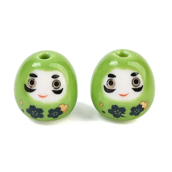 Hand Painted Handmade Porcelain Beads