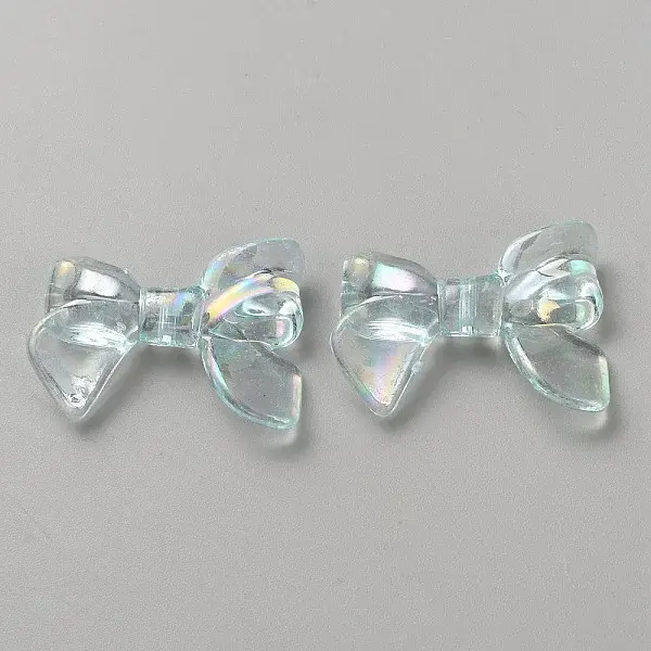 UV Plating Iridescent Transparent AB Color Plated Acrylic Beads