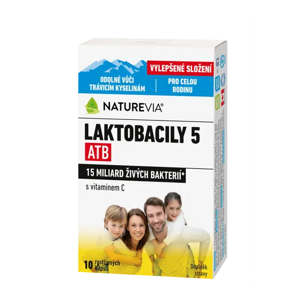 NATUREVIA Laktobacily 5 ATB 10 kapslí