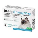 DEHINEL 230 mg/20 mg tablety pro kočky 2 ks