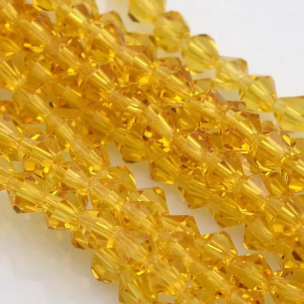 Bicone Glass Beads Strands