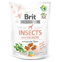 BRIT Care Crunchy Snack Insects with Salmon pamlsky s hmyzem a lososem pro psy 200 g