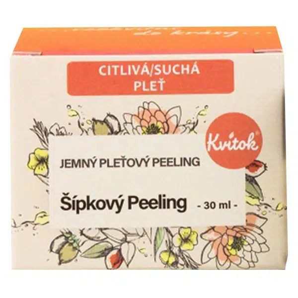 KVITOK Šípkový peeling pre citlivou pleť 30 ml