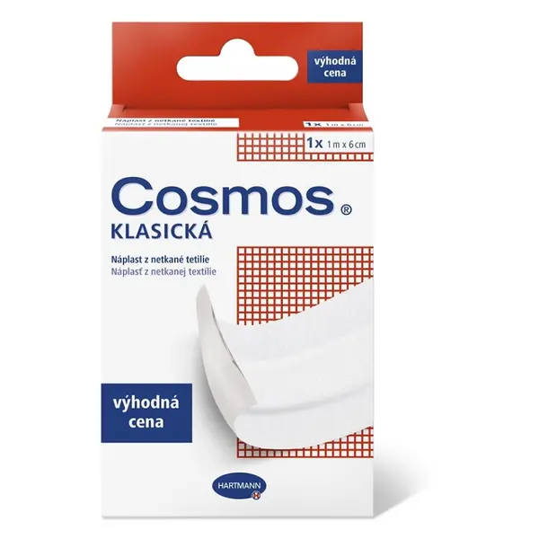 COSMOS Klasická náplast  z netkané textilie 1 m x 6 cm