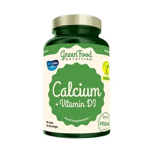 GREENFOOD NUTRITION Calcium + Vitamin D3 60 kapslí