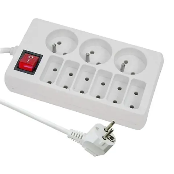 Prodlužovací přívod 9 zásuvek 5m HADEX L047A