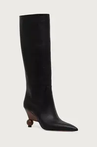 Weekend Max Mara  kozačky nad kolena dámské kožené