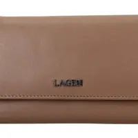 Dámská kožená peněženka Lagen BLC/5064/621 Taupe