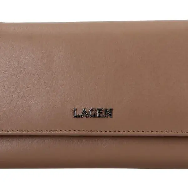 Dámská kožená peněženka Lagen BLC/5064/621 Taupe