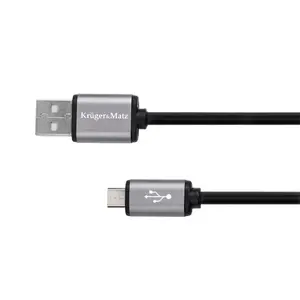 Kabel KRUGER & MATZ KM1234 Basic USB/micro USB 0,2m Black