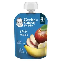 GERBER Kapsička natural banán jablko 4m+ 90 g