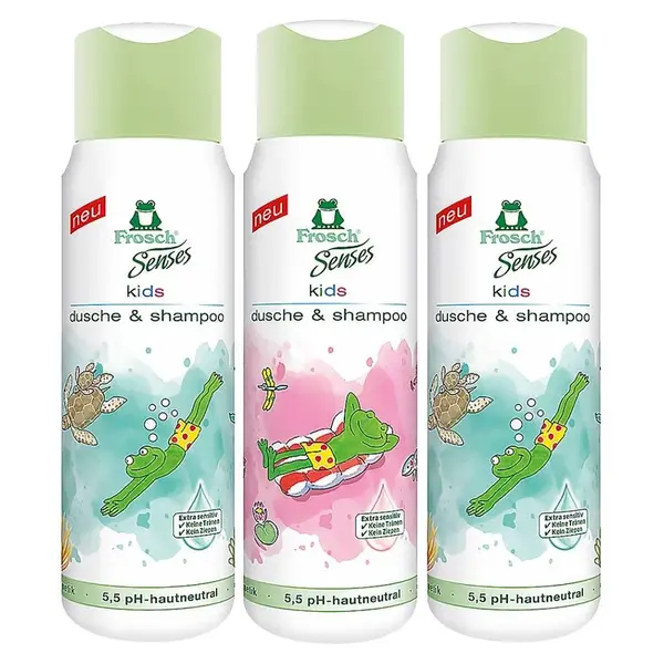 FROSCH EKO Senses Sprchový gel a šampon pro děti 300 ml