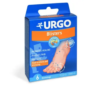 URGO Blisters hydrokoloidní náplast na puchýře 6 kusů