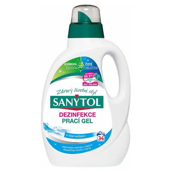 SANYTOL dezinfekční prací gel Grand Air 34 dávek 1,7 l