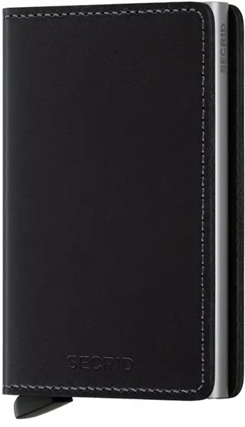 Kožená mini peněženka Secrid Slimwallet Original Black