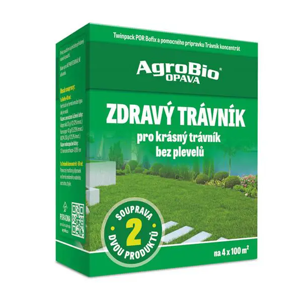 Přípravek k hubení dvouděložných plevelů AGROBIO Zdravý Trávník