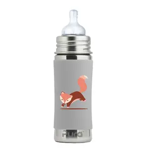 Pura nerezová dojčenská fľaša 325ml - Fox