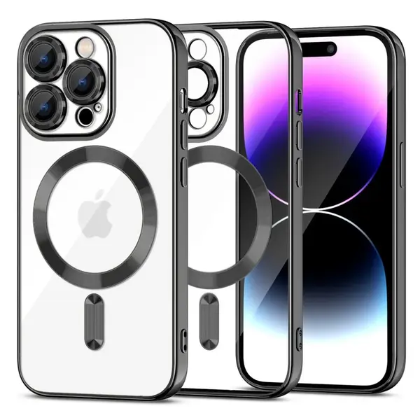 Tech-Protect MagShine, iPhone 15 Pro, černý